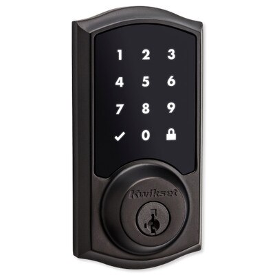 Kwikset SmartCode 916 Z-Wave Plus Touchscreen Deadbolt, Venetian Bronze